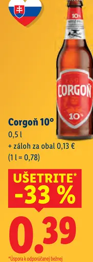 Corgoň 10°