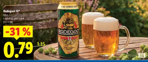 Radegast 12° plechovka