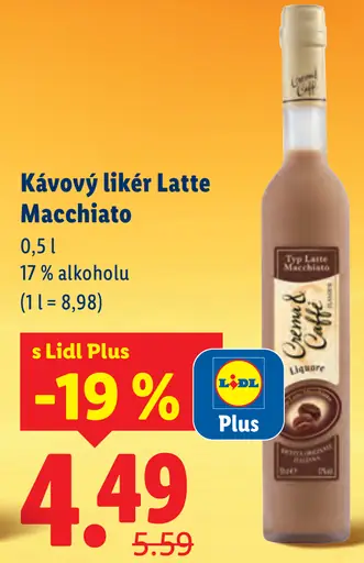 Top Line Kávový likér Latte Macchiato