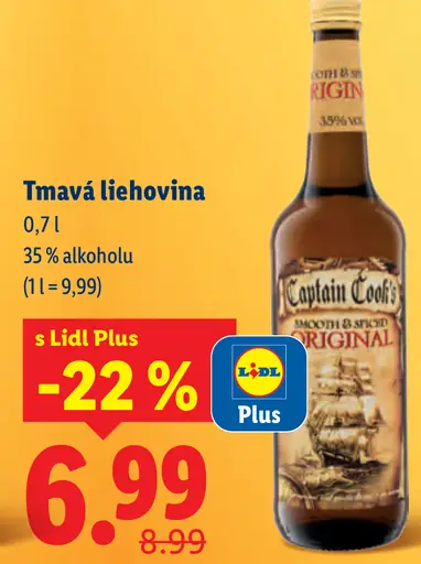 Captain Cook Tmavá liehovina Original