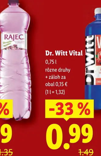 Dr. Witt Vital, rôzne druhy