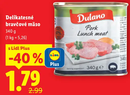 Dulano Delikátne bravčové mäso