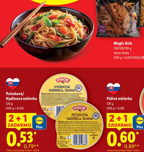 Magic Asia Stir-Fried Noodles – rôzne druhy: Teriyaki, India a Thai Curry