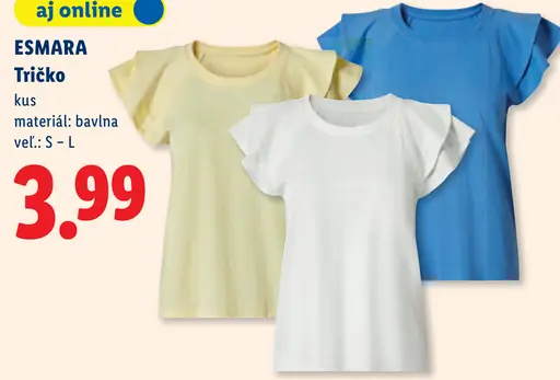 Esmara tričko/mikina s vysokým obsahom bavlny