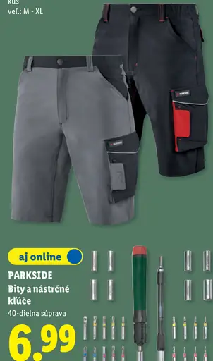 Parkside Bity a nástrčné kľúče