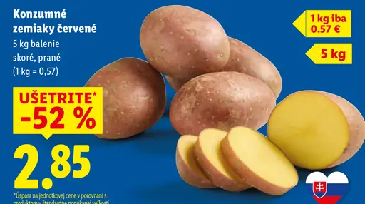 Konzumné zemiaky červené