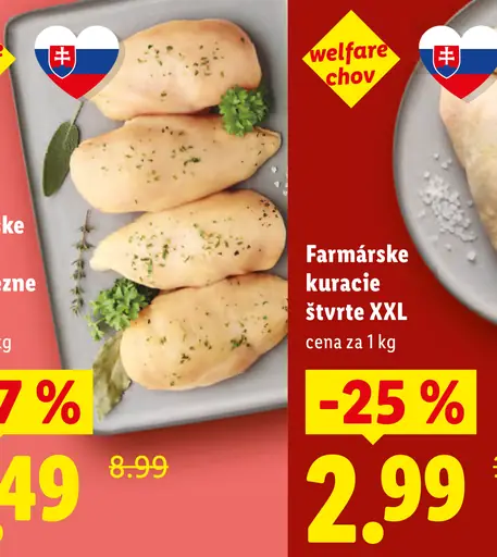 Farmárske kuracie prsné rezne XXL