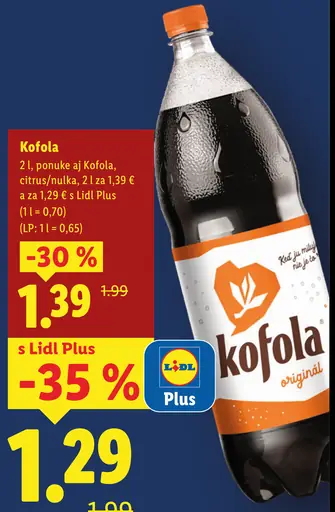 Kofola citrus/muľka