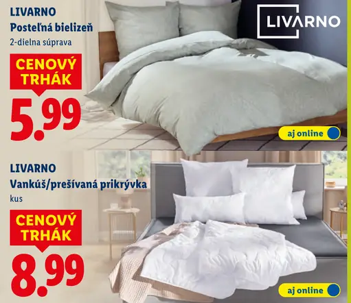 Livarno posteľná bielizeň
