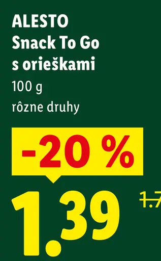Alesto Snack To Go zmes orechov