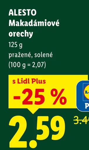 Makadámiové orechy pražené, solené