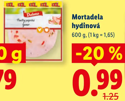 Baroni hydinová mortadela