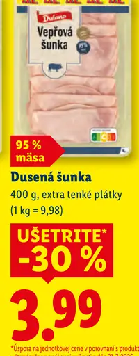 Dulano Dusená šunka