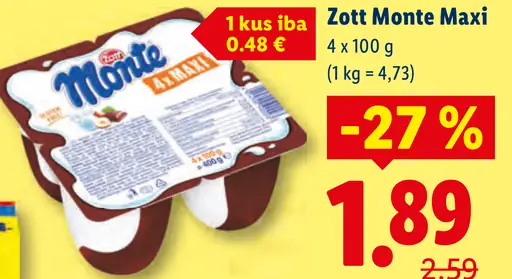 Zott Monte Maxi