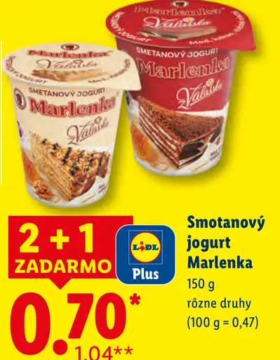 Marlenka Smotanový jogurt
