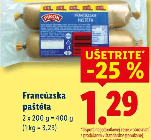 Pikok Francúzska paštéta