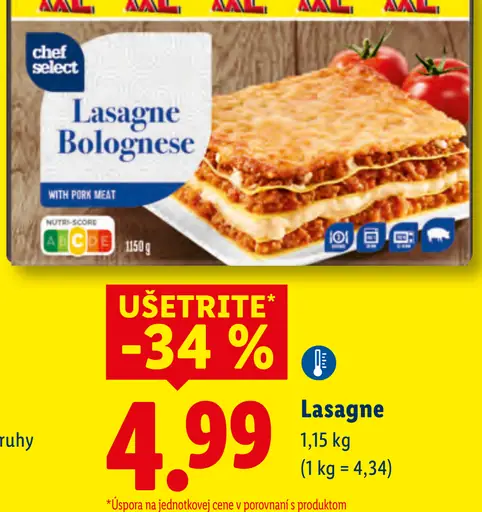 Chef Select lasagne Bolognese