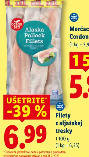 Ocean Sea Filety z aljašskej tresky obalované