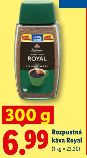Royal rozpustná káva