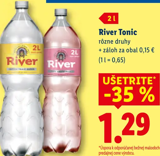 River Tonic rôzne druhy