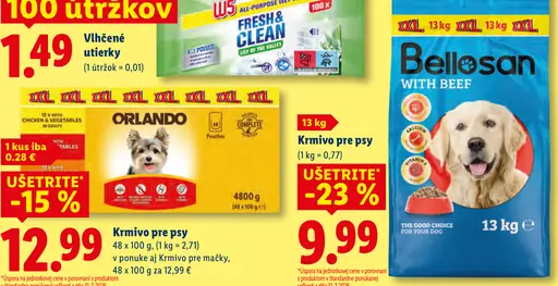 Bellosan s hovädzím mäsom krmivo pre psy