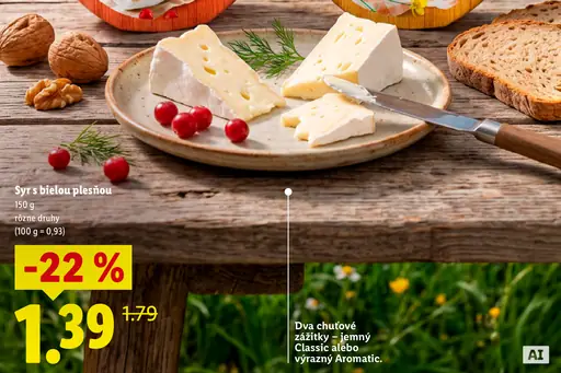 Milbona Mini Soft Cheese Aromatic, syr s bielou plesňou