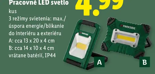 Parkside pracovné LED svetlo, variant A