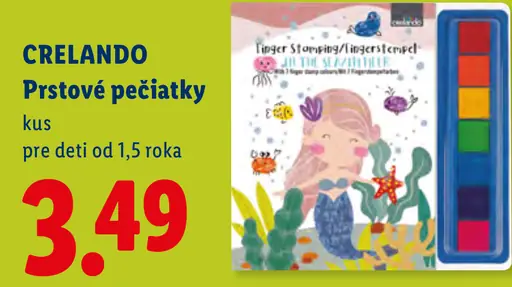 Crelando Prstové pečiatky, pre deti od 1,5 roka