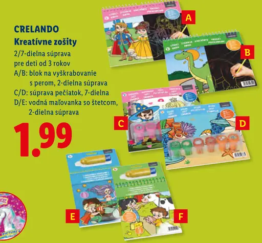 Crelando Kreatívne zošity A/B – blok na vyškrabovanie s perom