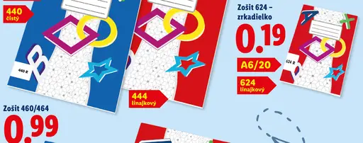 Zošit 624, zrkadielko, formát A6