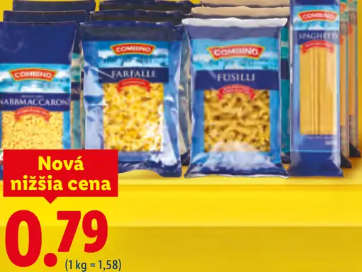Combino cestoviny – rôzne druhy