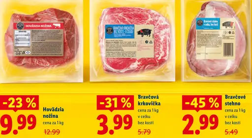 Mašiarová hovädzia nožina