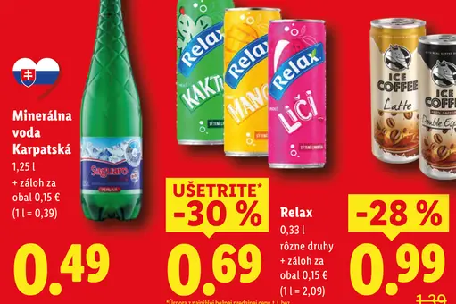 Karpatská minerálna voda sýtená