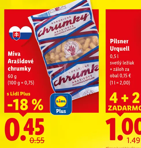 Miva Arašidové chrumky