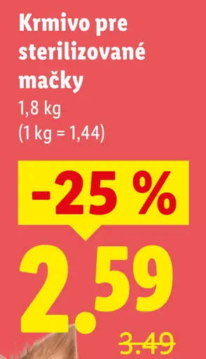 Coshida Sterile Suché krmivo pre sterilizované mačky