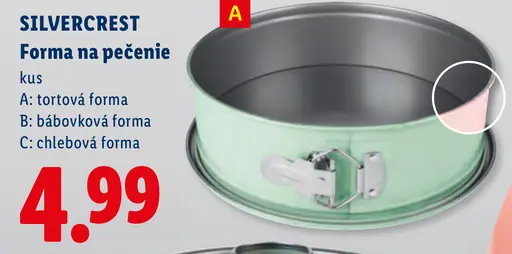 SilverCrest forma na pečenie – tortová forma