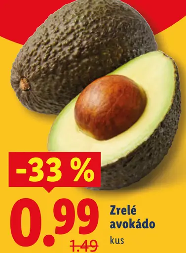 Zrelé avokádo