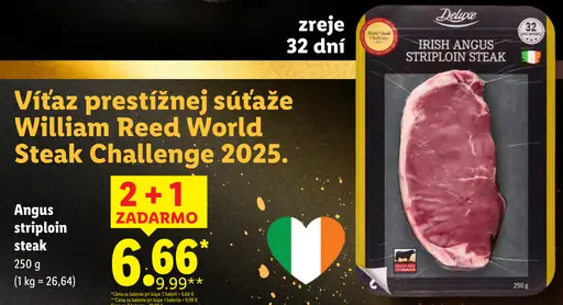 Deluxe Angus striploin steak
