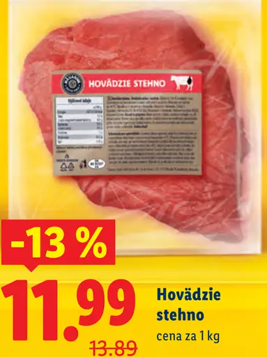 Mäsiarová hovädzie stehno
