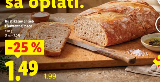 Dynamo z pece rustikálny chlieb z kamennej pece