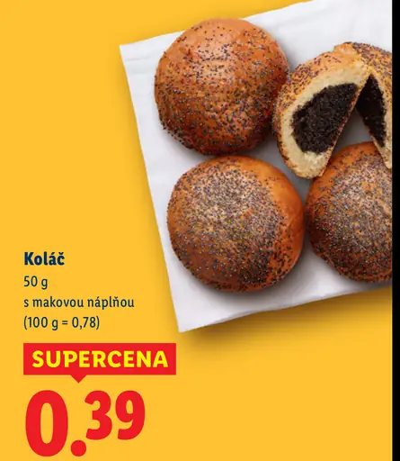Koláč s makovou náplňou