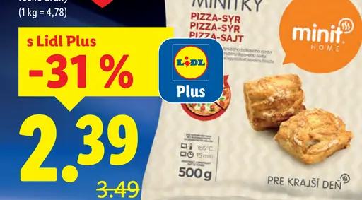 Minit Home minitky pizza-syr