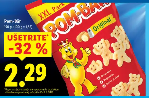 Pom-Bär slané zemiakové snacky