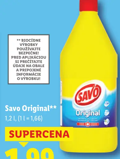 Savo Original dezinfekčný a čistiaci prostriedok