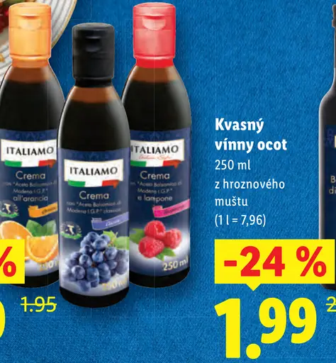 Italiamo Kvasný vínny ocot z hroznového muštu