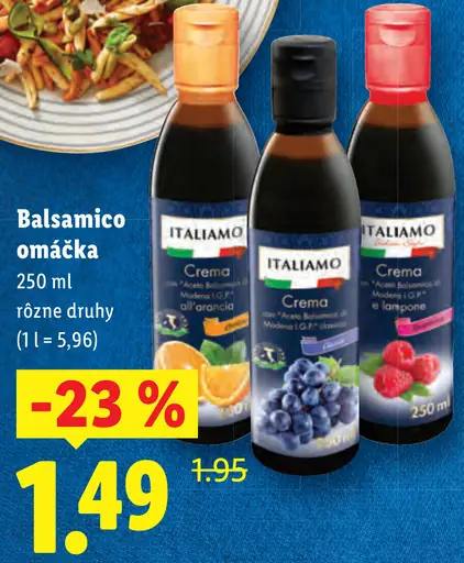 Italiamo balsamico omáčka rôzne druhy