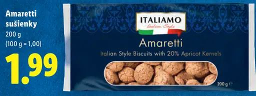 Italiamo Amaretti sušienky