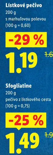 Italiamo lístkové pečivo s marhuľovou polevou