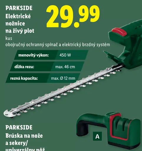 Parkside Elektrické nožnice na živý plot