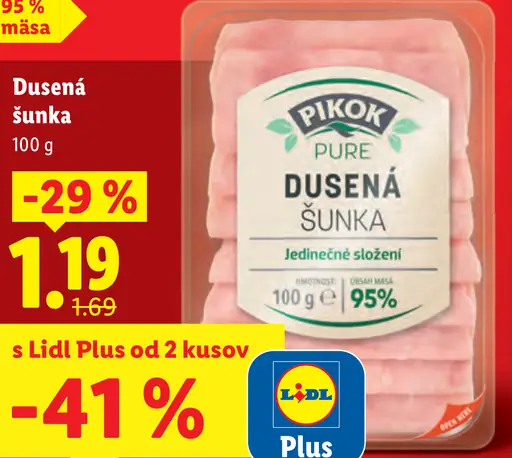 Pikok Delikatesná dusená šunka